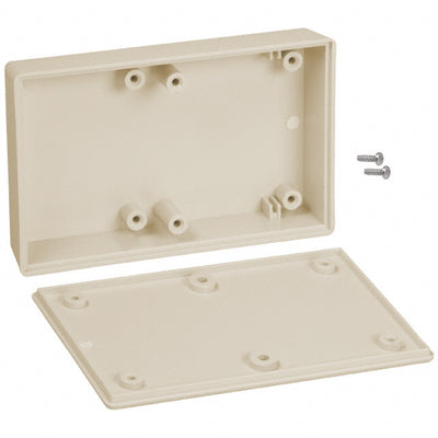 021,AL by Serpac - BOX ABS ALMOND 4.100""L X 2.600""W