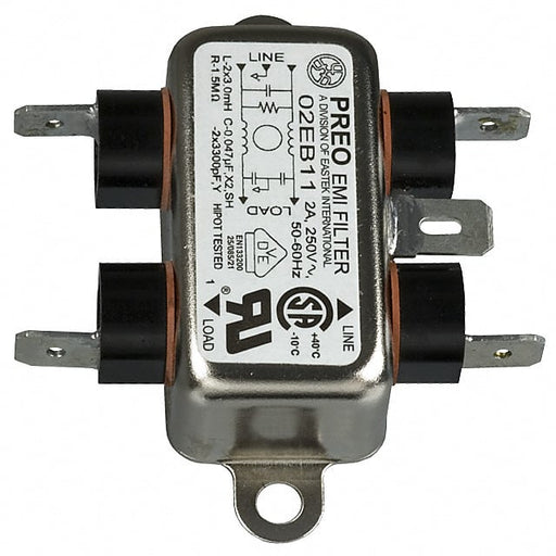 02EB11 by Curtis Industries - LINE FILTER 250VAC 2A CHASS MNT