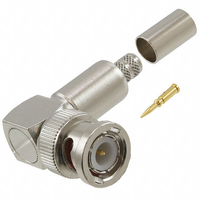 031-336-RFX by Amphenol RF - CONNECTOR BNC PLUG R/A 50 OHM CRIMP