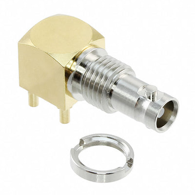 034-1030-12G by Amphenol RF - CONNECTOR HDBNC JACK R/A 75 OHM PCB