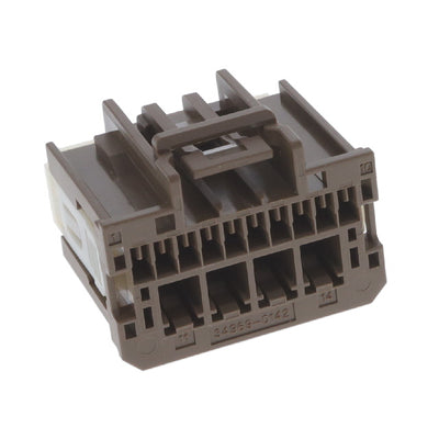 0349690142 by Molex - CONNECTOR RECPT HSG 14POS BRN