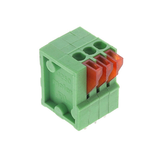 0397000203 by Molex - TERM BLK 3POS TOP ENT 2.54MM PCB