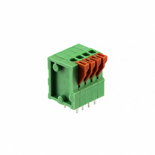 0397000204 by Molex - TERM BLK 4POS TOP ENT 2.54MM PCB