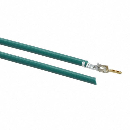 0430310002-08-G4 by Molex - 8"" PRE-CRIMP A2015G GREEN