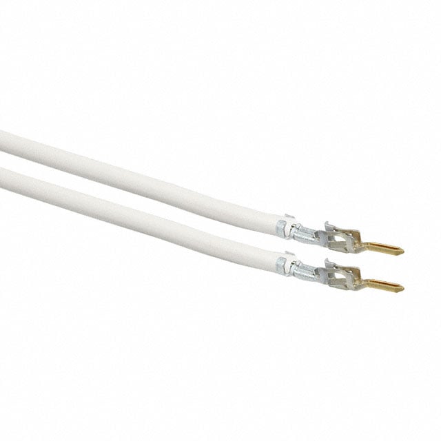 0430310002-08-W0-D by Molex - 8"" PRE-CRIMP A2040W WHITE