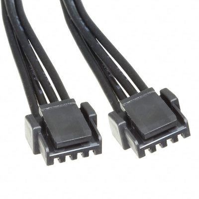 0451110400 by Molex - MICROLOCK PLUS CABLE BLACK 4 CKT