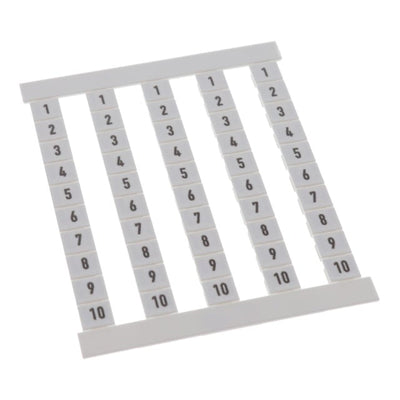 0460660001 by Weidmuller - DEKAFIX FSZ 5 MARKED 1-10 50/CD
