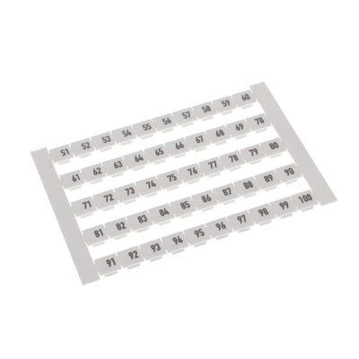 0468660051 by Weidmuller - DEKAFIX FW 6 MARKED 51-100 50/CD