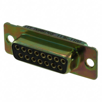 DAMM-15S-E by ITT Cannon, LLC - CONNECTOR D-SUB RCPT 15P PNL MNT SLDR