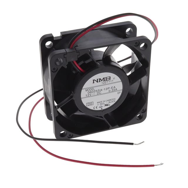 06025SA-12P-EA-D0 by NMB Technologies Corporation - FAN AXIAL 60X25MM 12VDC WIRE
