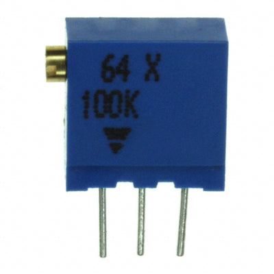 M64X104KB40 by Vishay Spectrol - TRIMMER 100KOHM 0.5W PC PIN SIDE