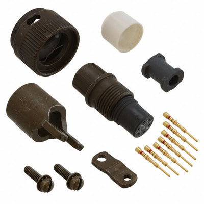KPSE06F106P by ITT Cannon, LLC - CONNECTOR PLUG MALE 6POS GOLD CRIMP