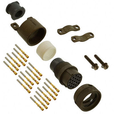 KPSE06F1419S by ITT Cannon, LLC - CONNECTOR PLUG FMALE 19POS GOLD CRIMP