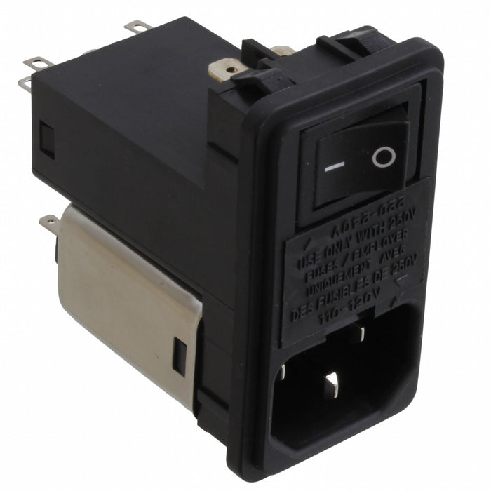 06NB3M by Delta Electronics - PWR ENT MOD RCPT IEC320-C14 PNL
