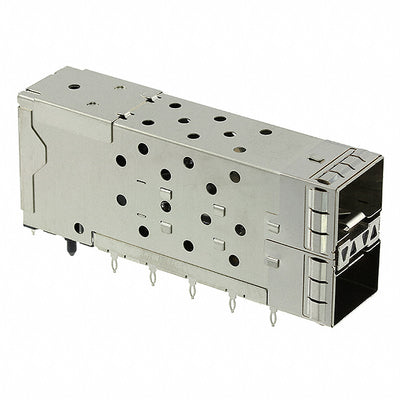 0760445001 by Molex - CONNECTOR SFP+ RCPT W/CAGE 2X1 40P RA