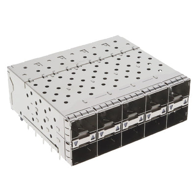 0760475003 by Molex - CONNECTOR SFP+ RCP W/CAGE 2X5 200P RA