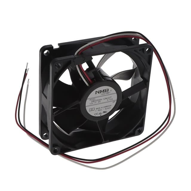 08025SA-12M-ET-D0 by NMB Technologies Corporation - FAN AXIAL 80X25MM 12VDC WIRE