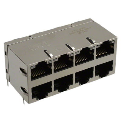 0810-2H4R-28-F by Bel Fuse Inc. - CONNECTOR JACK 8PORT 100 BASE-T PCB