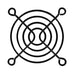 08147-02 by Qualtek - FAN GUARD 60MM METAL BLACK
