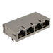 0826-1G4T-23-F by Bel Fuse Inc. - CONNECTOR JACK 4PORT 1000 BASE-T PCB