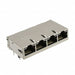 0826-1X4T-43-F by Bel Fuse Inc. - CONNECTOR JACK 4PORT 1000 BASE-T PCB