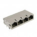 0826-1X4T-HT-F by Bel Fuse Inc. - CONNECTOR JACK 4PORT 2.5G BASE-T PCB