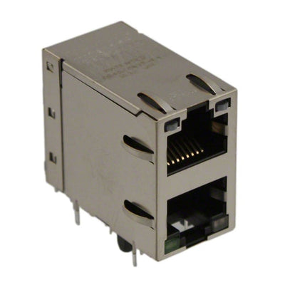 0845-2R1T-E4 by Bel Fuse Inc. - CONNECTOR JACK 2PORT 1000 BASE-T PCB