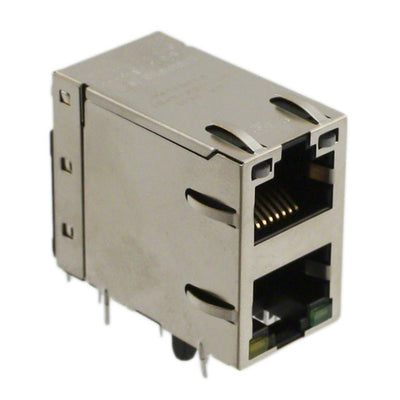 0845-2D1T-H5 by Bel Fuse Inc. - CONNECTOR JACK 2PORT 100 BASE-T PCB