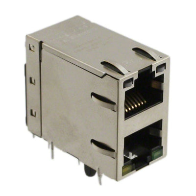 0845-2D1T-E4 by Bel Fuse Inc. - CONNECTOR JACK 2PORT 1000 BASE-T PCB