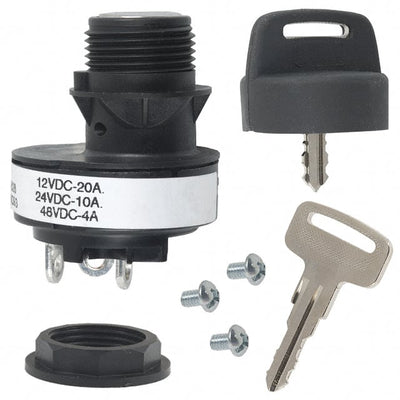 84828-07 by Honeywell Sensing and Productivity Solutions - SWITCH KEYLOCK 2POS SPST 20A 12V
