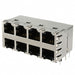 0854-2X4R-JD-F by Bel Fuse Inc. - CONNECTOR JACK 8PORT 2.5G BASE-T PCB