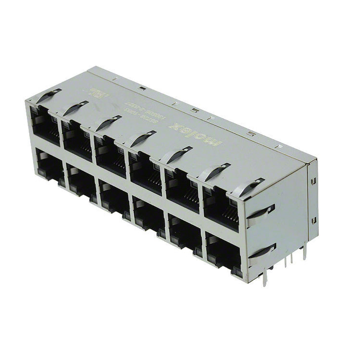 0857281003 by Molex - CONNECTOR JACK 12PORT 1000 BASE-T PCB