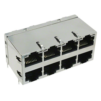 0863-2X4R-54-F by Bel Fuse Inc. - CONNECTOR JACK 8PORT 1000 BASE-T PCB