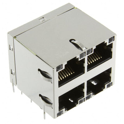 0879-2C2R-54 by Bel Fuse Inc. - CONNECTOR JACK 4PORT 1000 BASE-T PCB