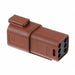0934444207 by Molex - CONNECTOR RECPT HSG 6POS BROWN