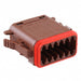 0934456247 by Molex - CONNECTOR PLUG HSG 12POS BRN