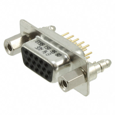 09561515513 by HARTING - CONNECTOR D-SUB HD RCPT 15P VERT SLDR