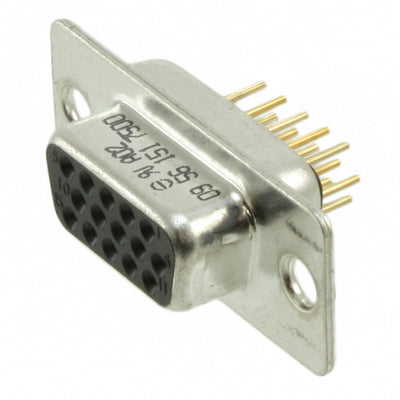 9561517500 by HARTING - CONNECTOR D-SUB HD RCPT 15P VERT SLDR