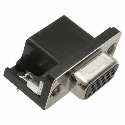 09561527612 by HARTING - CONNECTOR D-SUB HD RCPT 15P R/A SLDR