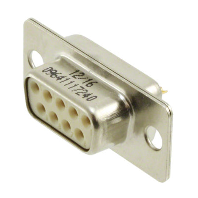 9641117240 by HARTING - CONNECTOR D-SUB RCPT 9POS SLDR CUP