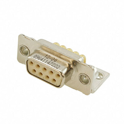 09641147222 by HARTING - CONNECTOR D-SUB RCPT 9POS R/A SLDR
