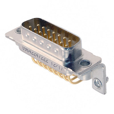 9642247222 by HARTING - CONNECTOR D-SUB PLUG 15POS R/A SLDR