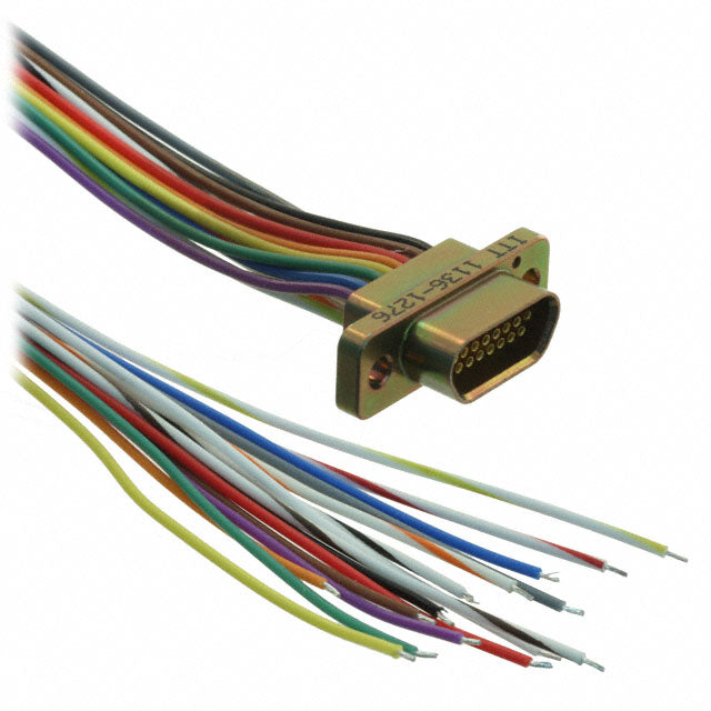 MDM-15SH003B by ITT Cannon, LLC - CABLE ASY MIC D-WIRE 15P 457.2MM