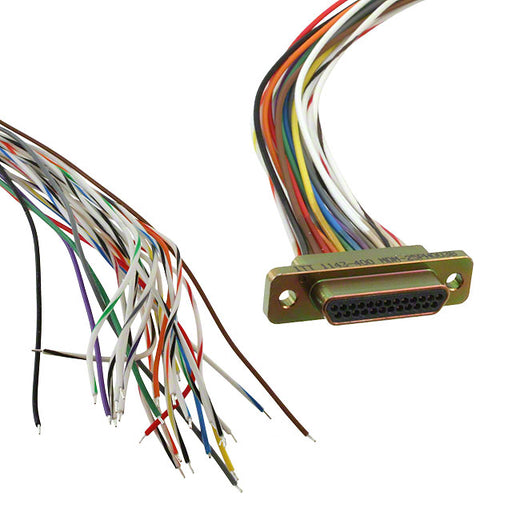 MDM-25PH003B by ITT Cannon, LLC - CABLE ASY MIC D-WIR 25P 457.2MM