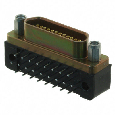 MDM-25SCBRP by ITT Cannon, LLC - CONNECTOR MICRO-D RCPT 25POS R/A SLDR