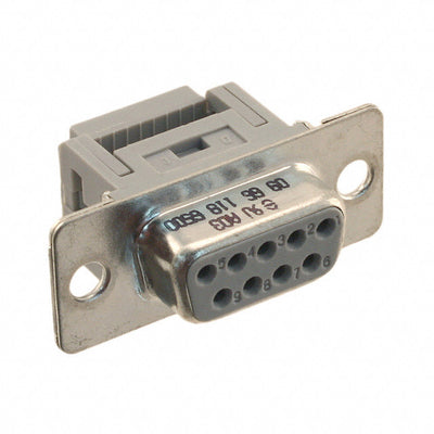 09661186500 by HARTING - CONNECTOR D-SUB RCPT 9POS PNL MNT IDC