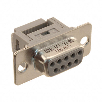 09661187500 by HARTING - CONNECTOR D-SUB RCPT 9POS PNL MNT IDC
