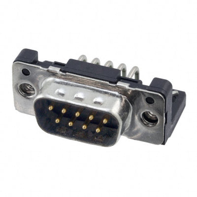 09661626812 by HARTING - CONNECTOR D-SUB PLUG 9POS R/A SLDR