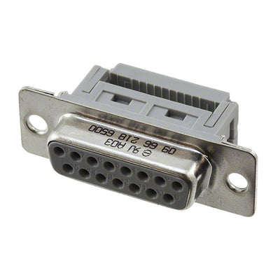 09662186500 by HARTING - CONNECTOR D-SUB RCPT 15P PNL MNT IDC