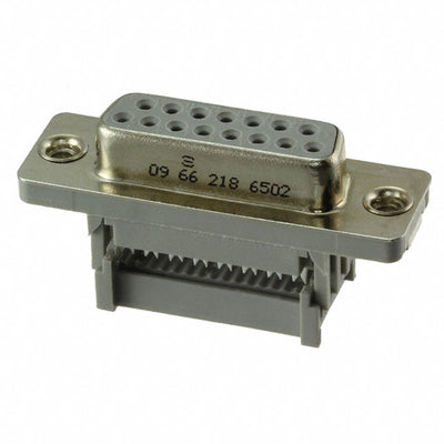 09662186502 by HARTING - CONNECTOR D-SUB RCPT 15P PNL MNT IDC